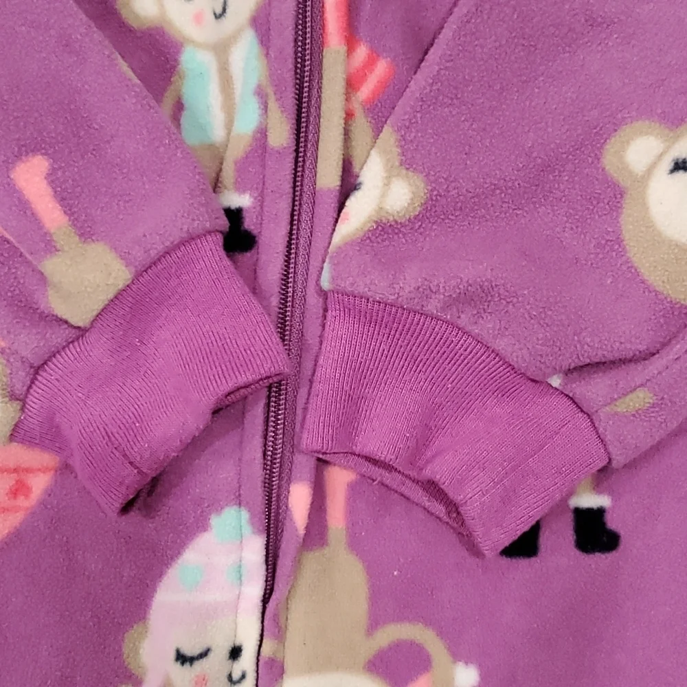 Carter Zip Up Full Body Pajamas Size 4T